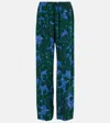 Dries Van Noten Multicolor Printed Pants In Green