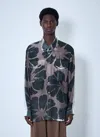Dries Van Noten Men Floral Silk Shirt