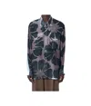 Dries Van Noten Men Floral Silk Shirt