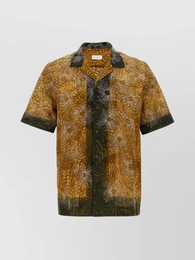 Dries Van Noten 'floral Spread Collar Short Sleeve Shirt'