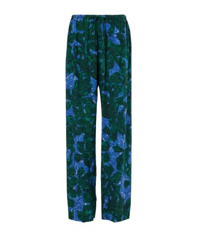 Dries Van Noten Floral Straight-leg Pants In Multi