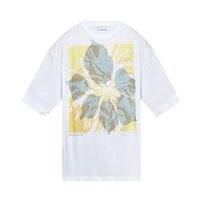 Pre-owned Dries Van Noten Flower T-shirt 'white' | Men's Size Xl