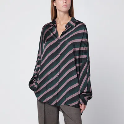 DRIES VAN NOTEN DRIES VAN NOTEN FLOWING VISCOSE STRIPED SHIRT