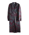 Dries Van Noten Long-sleeved Coat In Blue