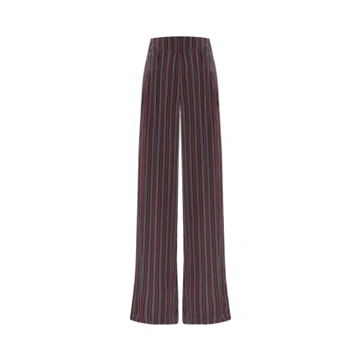 Pre-owned Dries Van Noten Fluid Striped Pants 'grey' | Women's Size M In Gray