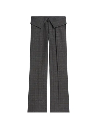 Dries Van Noten Pleated Wool-tweed Pants In Brown