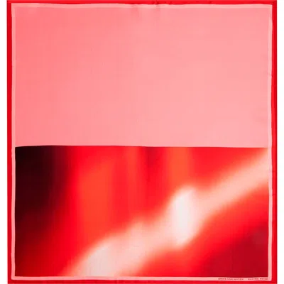 Dries Van Noten Foulard Raving Rose Silk Scarf