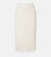 Dries Van Noten Fringed Midi Skirt In White