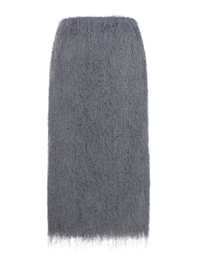 DRIES VAN NOTEN FRINGED SKIRT