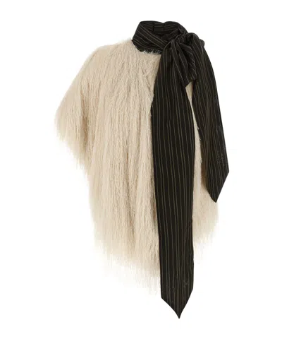 DRIES VAN NOTEN FRINGED TOP