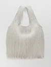 Dries Van Noten Fringed Tote Bag Featuring Unique Design In White