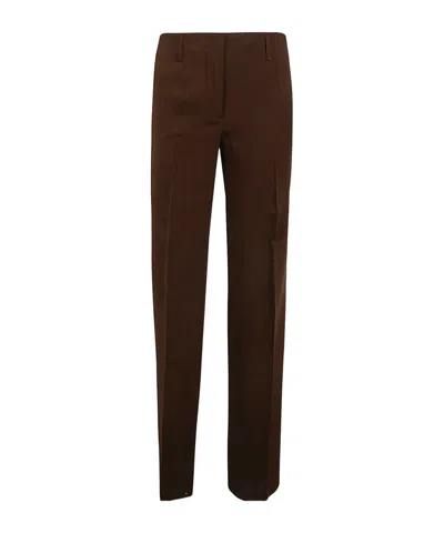 Dries Van Noten Front Pleated Casual Pants In Black