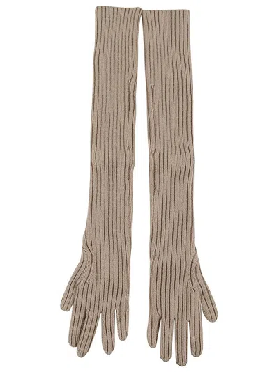 Dries Van Noten Tusk 9706 W.k.gloves In Beige