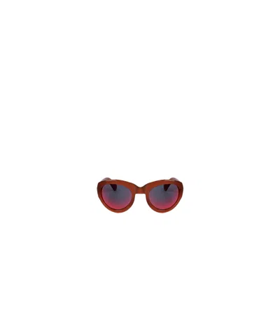 Dries Van Noten Full Frame Sunglasses In Red