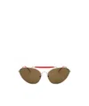 Dries Van Noten Full Frame Sunglasses In Brown