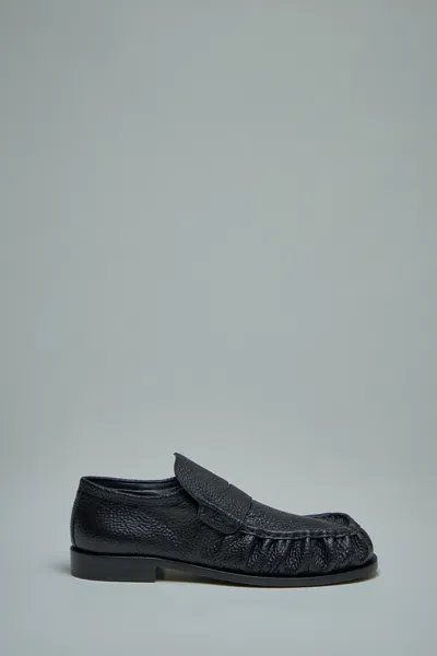 Dries Van Noten Full-grain Leather Penny Loafers In Black