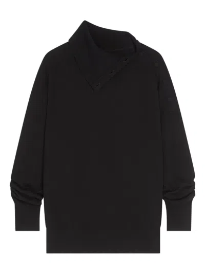 Dries Van Noten Funnel-collar Cashmere Sweater In Black