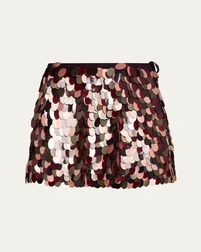 Dries Van Noten Gabrina Sequined Mini Wrap Skirt In Multi