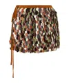 Dries Van Noten Gabrina Skirt Featuring Tie And Sequin Embellishments In Multi