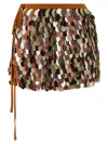 Dries Van Noten Gabrina Skirt Featuring Tie And Sequin Embellishments In Multi