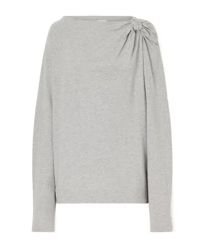Dries Van Noten Gathered Cotton-jersey T-shirt In White