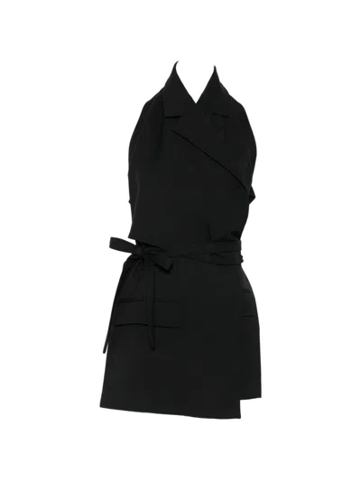 Dries Van Noten Geline Wool Vest In Black