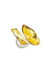Dries Van Noten Gem Open Ring In Multi