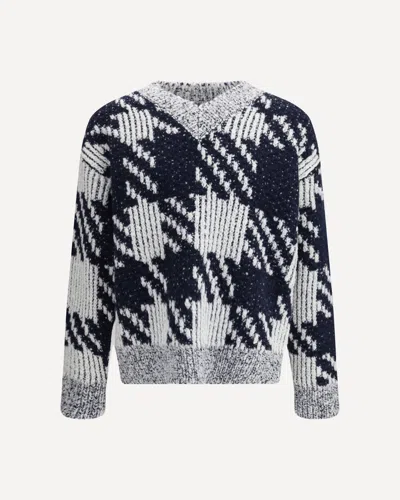 DRIES VAN NOTEN GEOMENTRIC PATTERN SWEATER