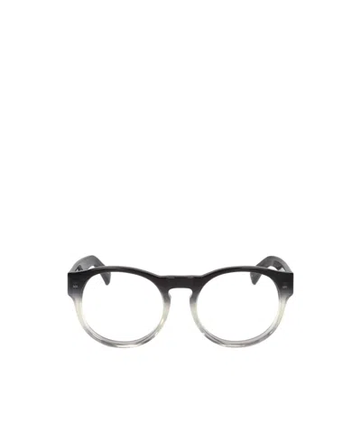 Dries Van Noten Geometric Flat Frames In Gray