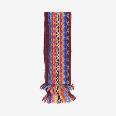 Dries Van Noten Geometric Jacquard Wool Scarf In Multi