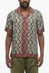 Dries Van Noten Geometric Patterned Carltone Chiffon Shirt In Multi