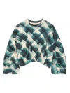 Dries Van Noten Geometric-print Sweatshirt In Green