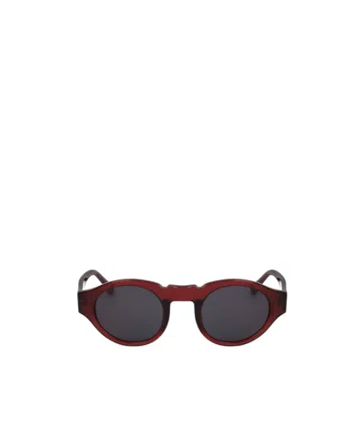 Dries Van Noten Geometric Sunglasses In Black