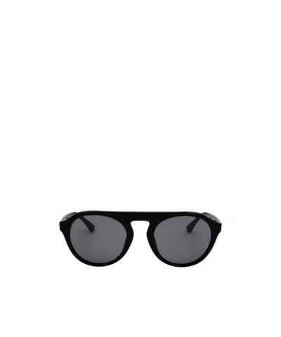 Dries Van Noten Geometric Sunglasses In Black