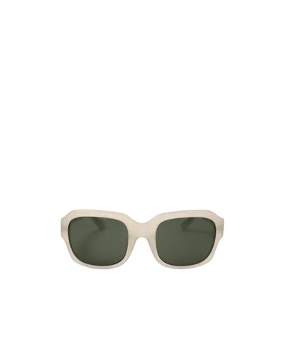 Dries Van Noten Geometric Sunglasses In Green