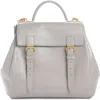 Dries Van Noten Glossy Leather Shoulder Bag In Gray