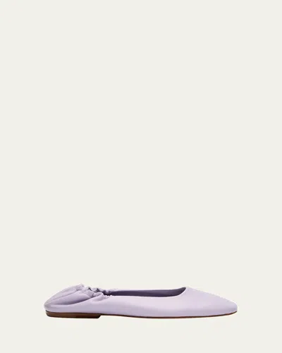 Dries Van Noten Glove Lambskin Leather Ballerina Flats In Lilac