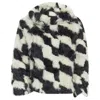 Dries Van Noten Goat Fur Boxy Sweater Top In Black