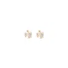 Dries Van Noten Crystal Brass Hoop Earrings Half Circle In Not Applicable