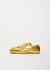 Dries Van Noten Dustin Metallic Leather Sneakers In Gold