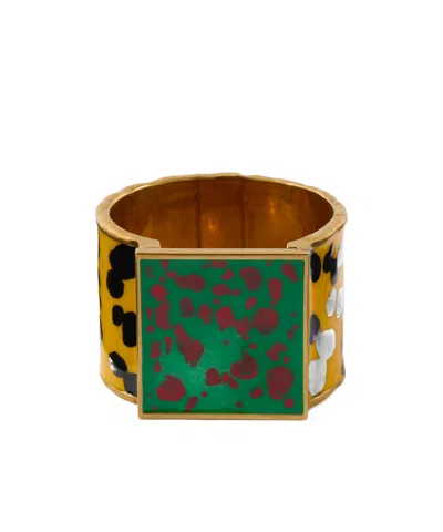 Dries Van Noten Gold-tone Enamel Bracelet