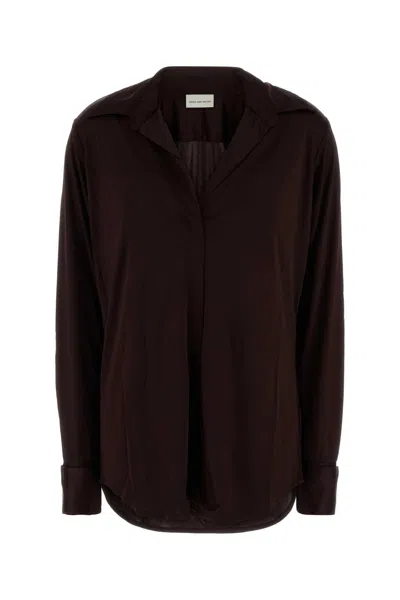 DRIES VAN NOTEN GRAPE VISCOSE HULINDRA SHIRT