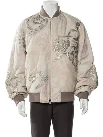 Pre-owned Dries Van Noten Graphic Print Bomber Jacket