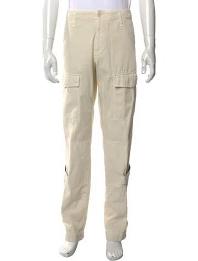 Pre-owned Dries Van Noten Graphic Print Cargo Pants In Neutral