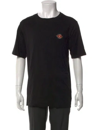 Pre-owned Dries Van Noten Graphic Print Crew Neck T-shirt In Black