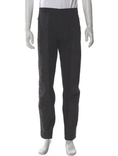 Pre-owned Dries Van Noten Graphic Print Joggers In Gray