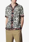 Dries Van Noten Short-sleeve Abstract Pattern Shirt With Camp Collar In Multi