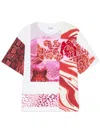 Dries Van Noten Womens White Contrast-panels Round-neck Cotton-jersey T-shirt Xs In White