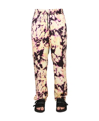 DRIES VAN NOTEN DRIES VAN NOTEN GRAPHIC PRINTED DRAWSTRING TROUSERS
