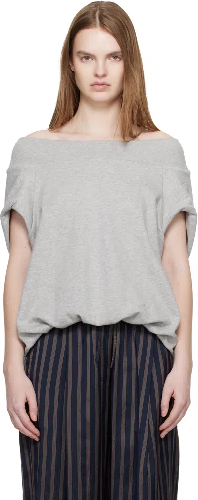 Dries Van Noten Gray Cocoon Sweatshirt
